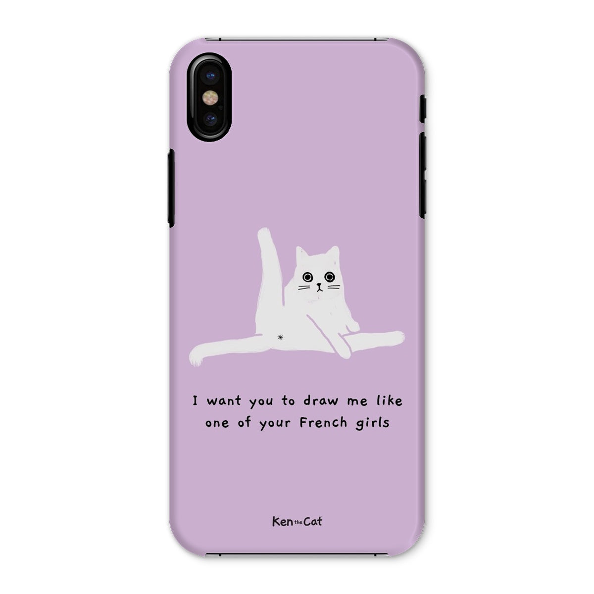 Draw Me Like Your French Girls - Purple Phone Case