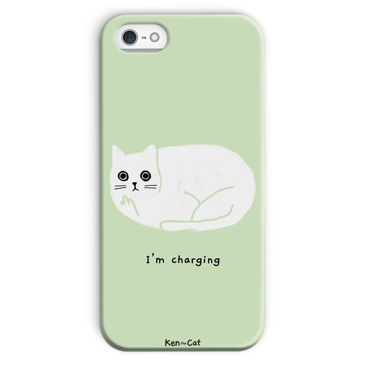 I'm Charging - Green Phone Case