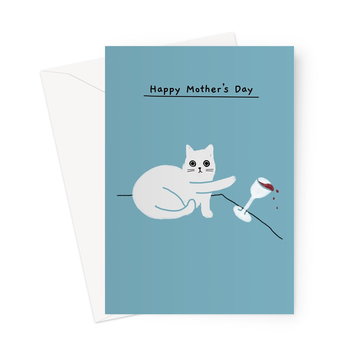 Wine Spill - Happy Mother's Day Card