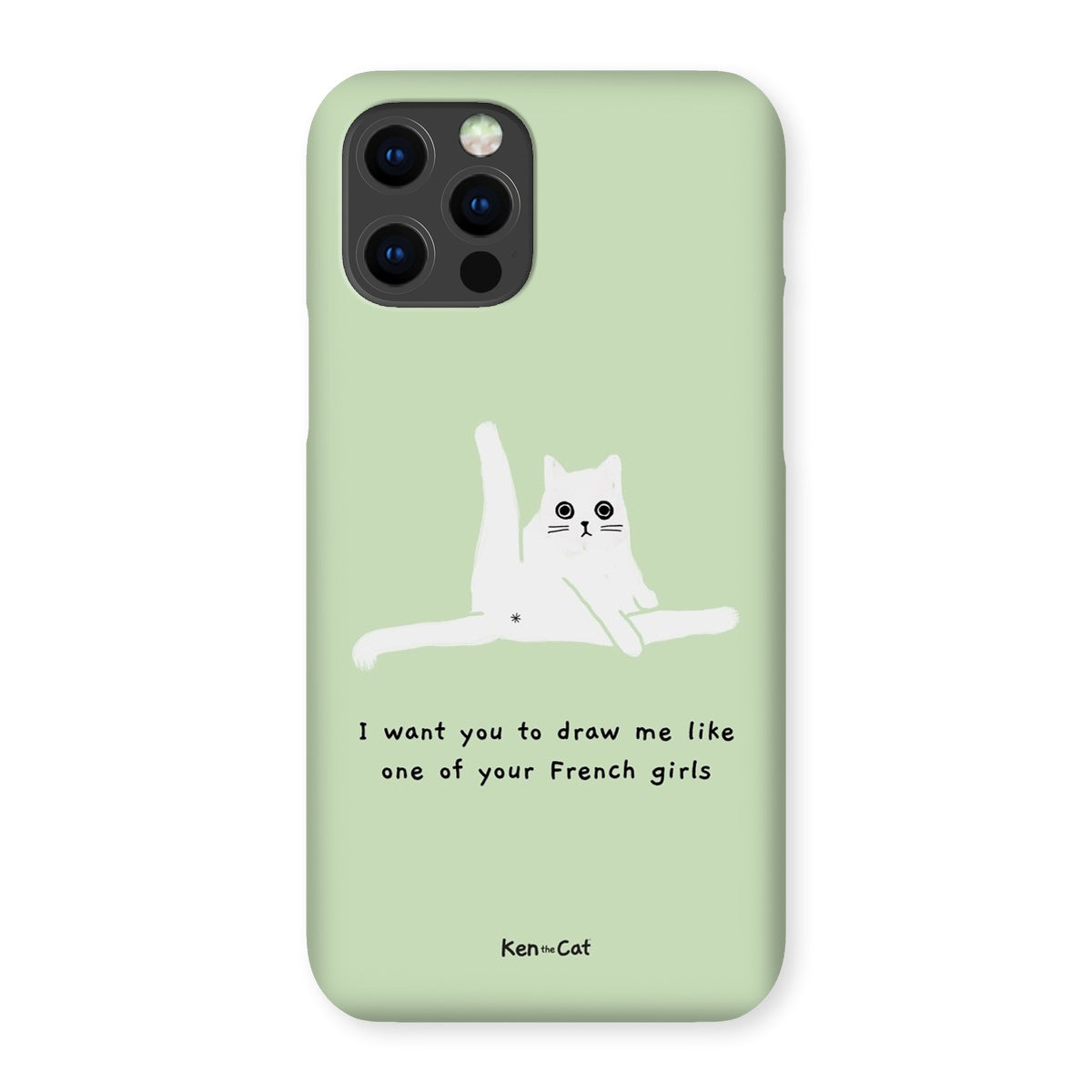 Ken The Cat Custom Green Phone Case Ken The Cat Custom Green Phone Case