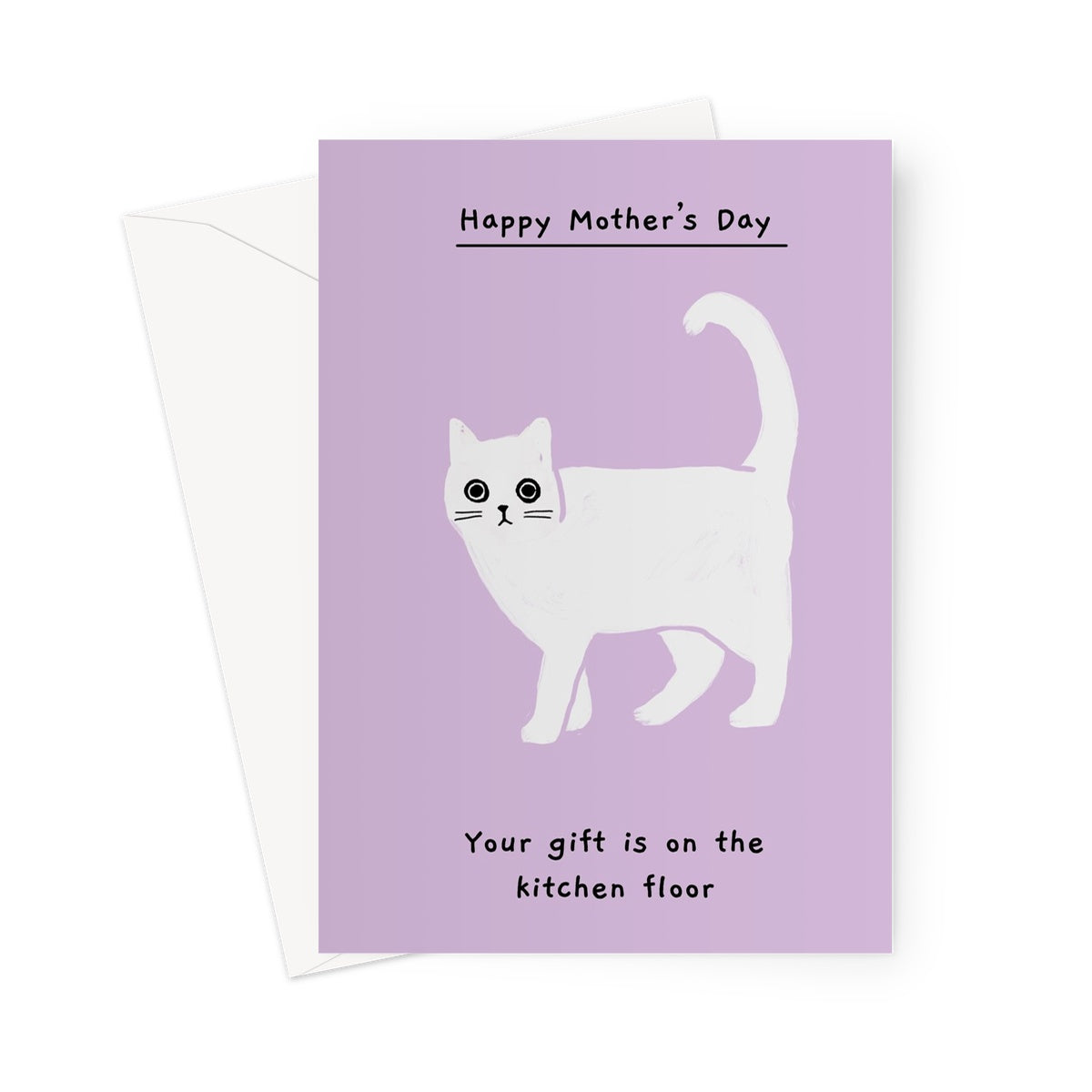 Mother's day - gift in litter tray Greeting Card Card