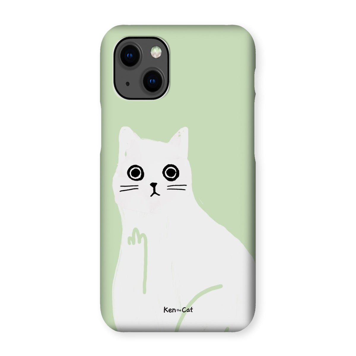 Middle Finger - Green Phone Case