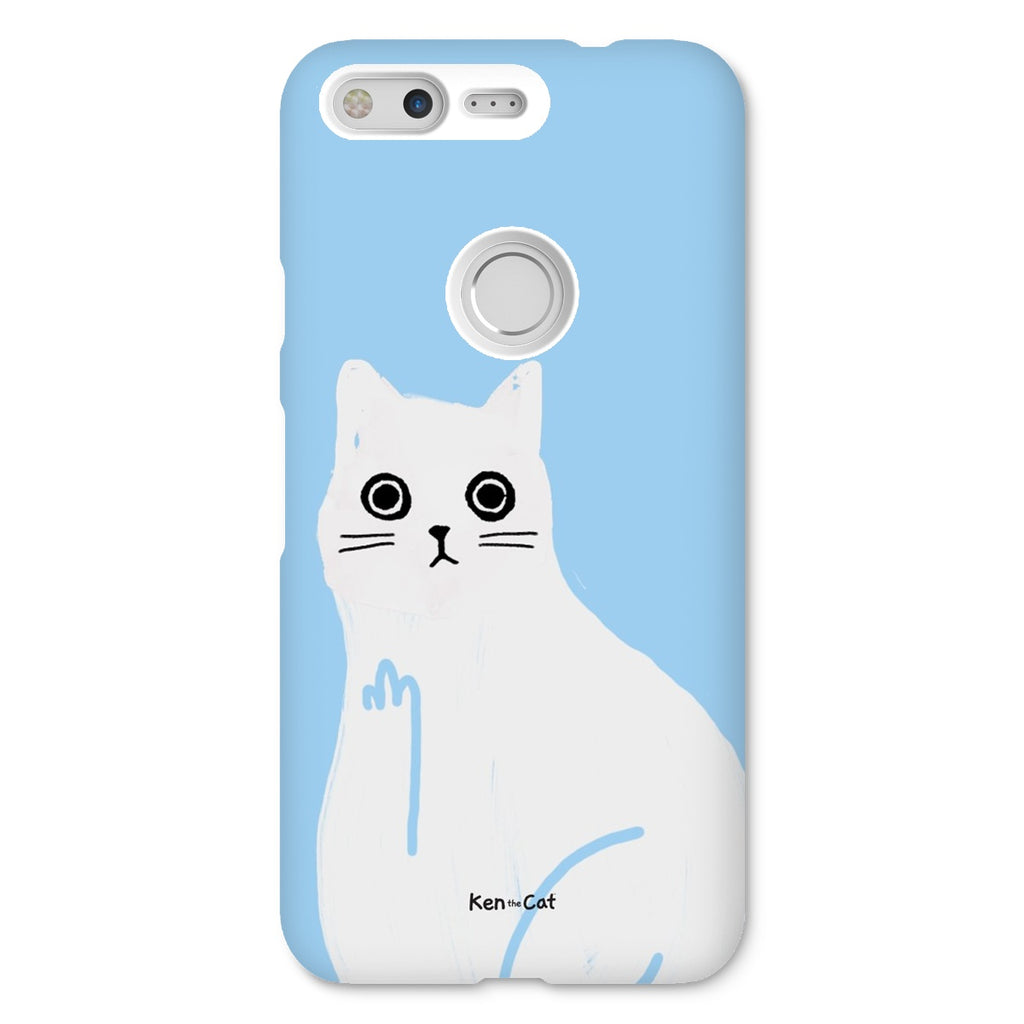 Middle Finger - Blue Phone Case