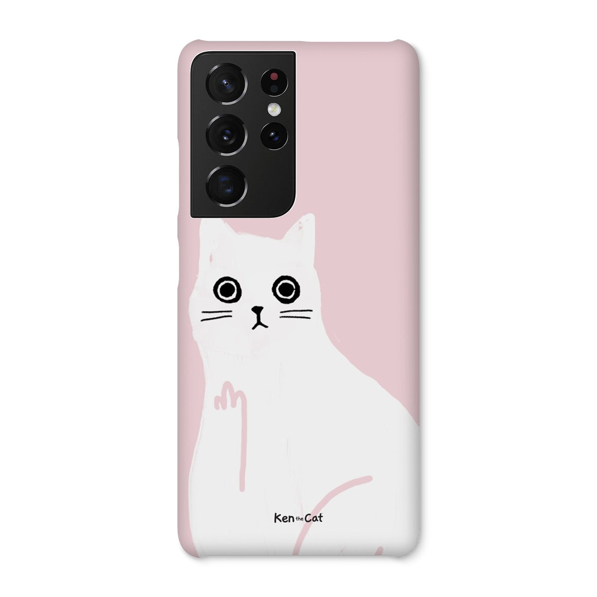 Middle Finger - Pink Phone Case