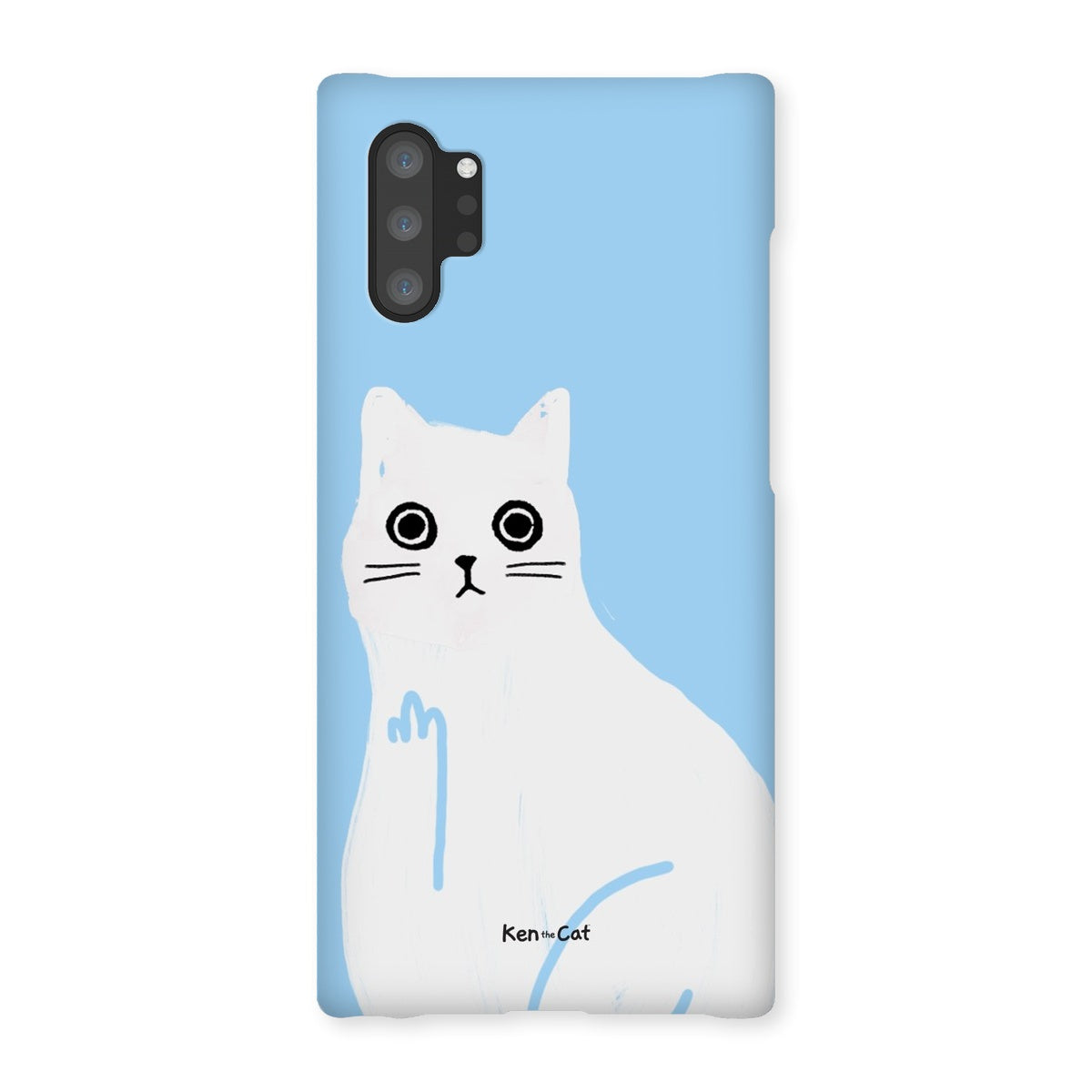 Middle Finger - Blue Phone Case