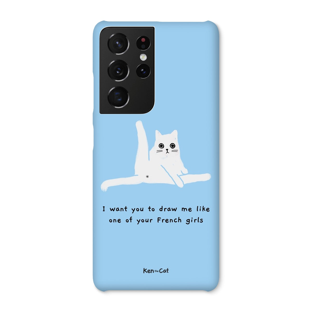 Draw Me Like Your French Girls - Blue Phone Case