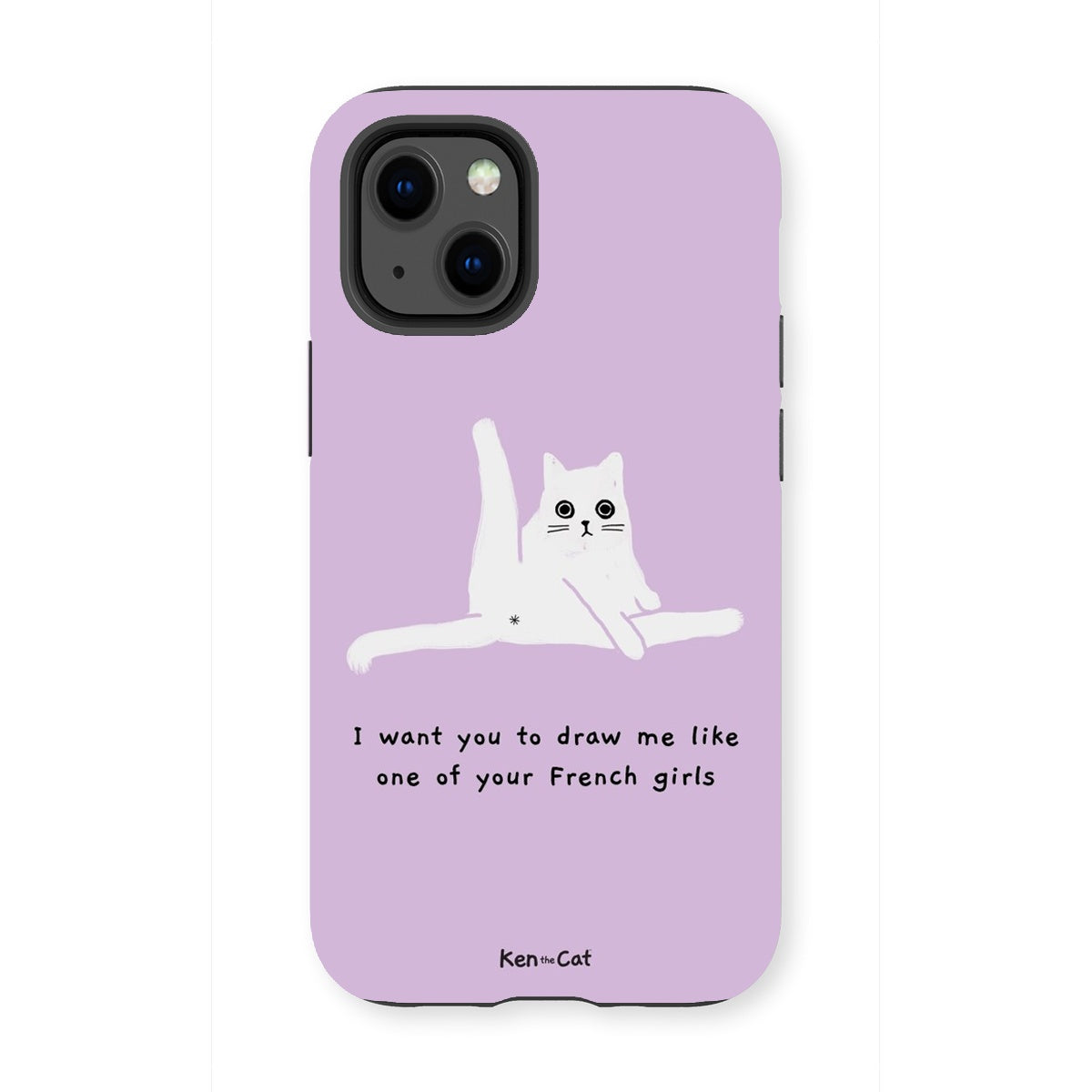 Draw Me Like Your French Girls - Purple Phone Case