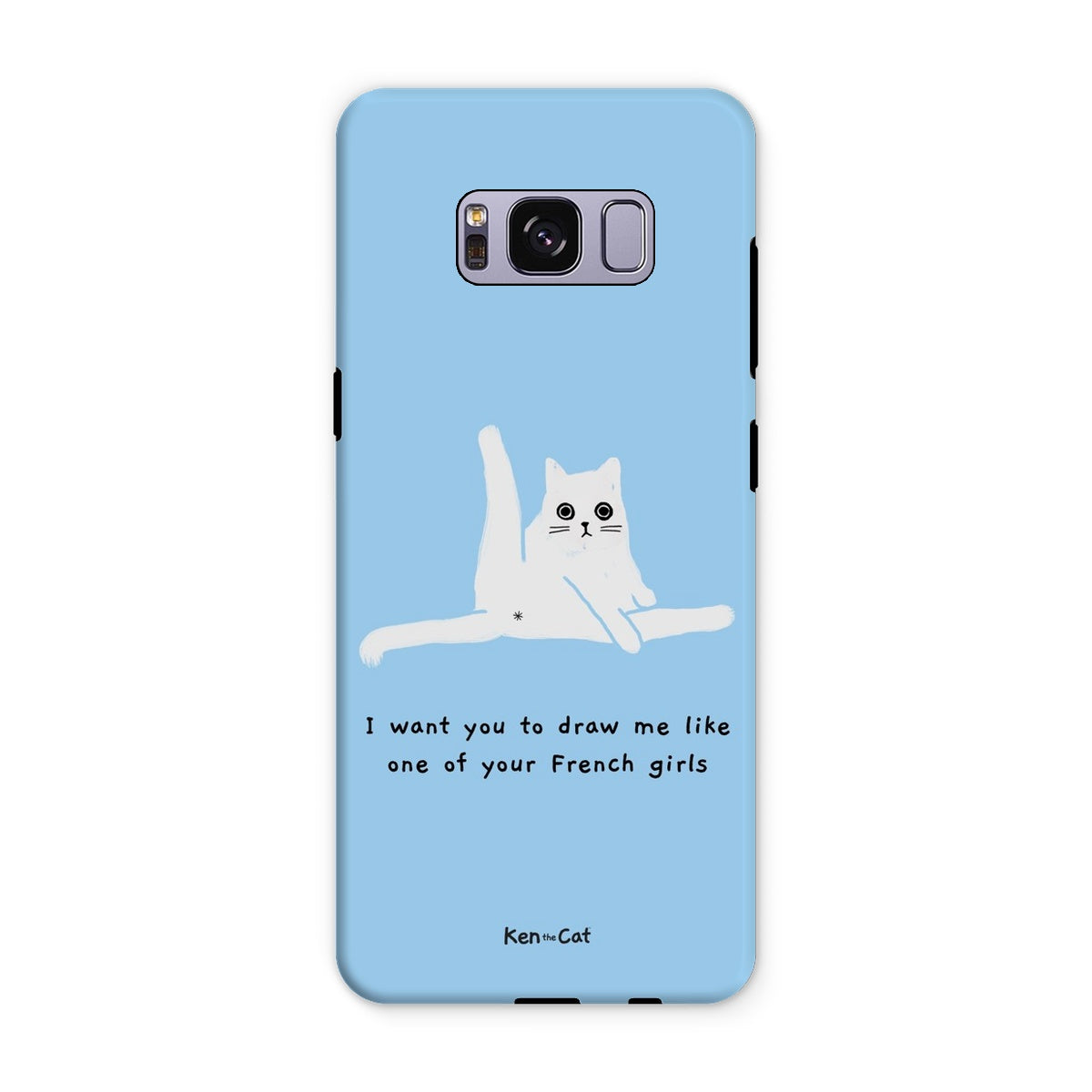 Draw Me Like Your French Girls - Blue Phone Case
