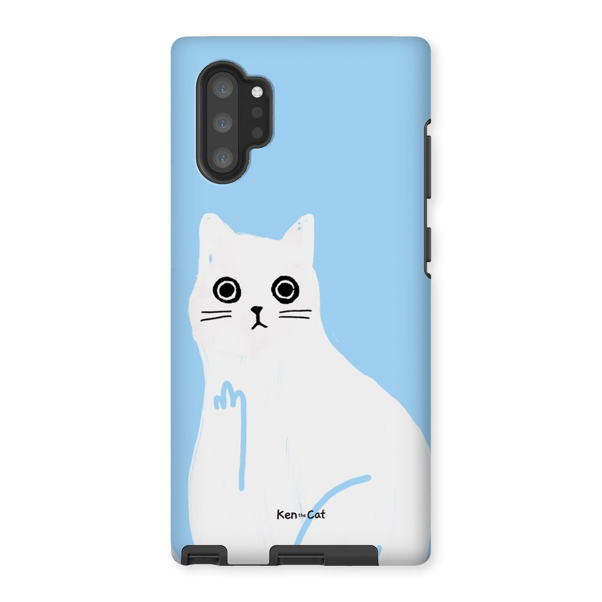 Middle Finger - Blue Phone Case