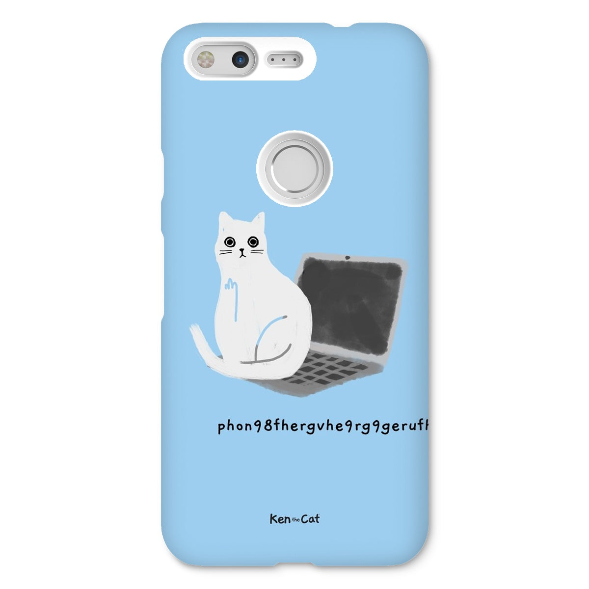 Laptop - Blue Phone Case