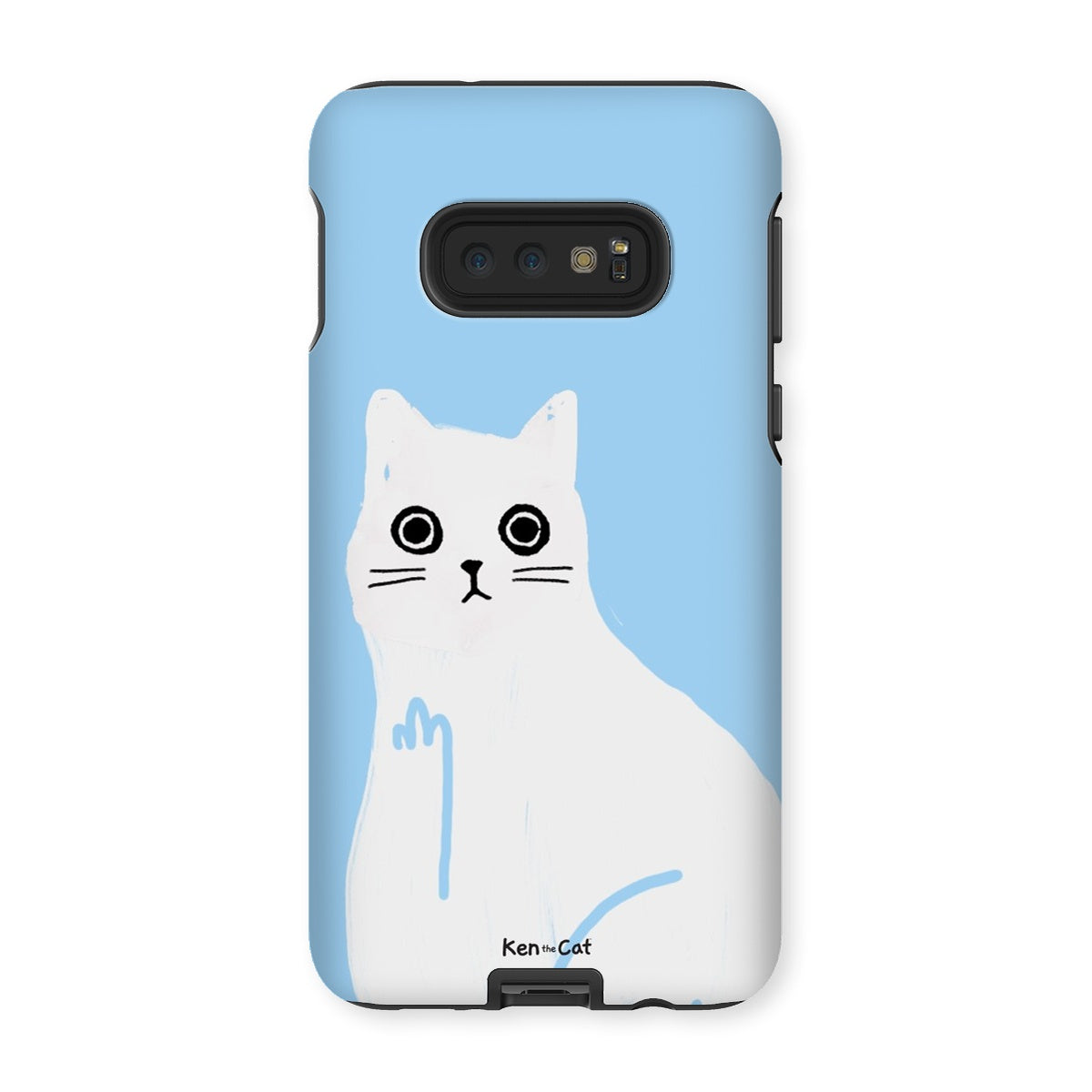 Middle Finger - Blue Phone Case