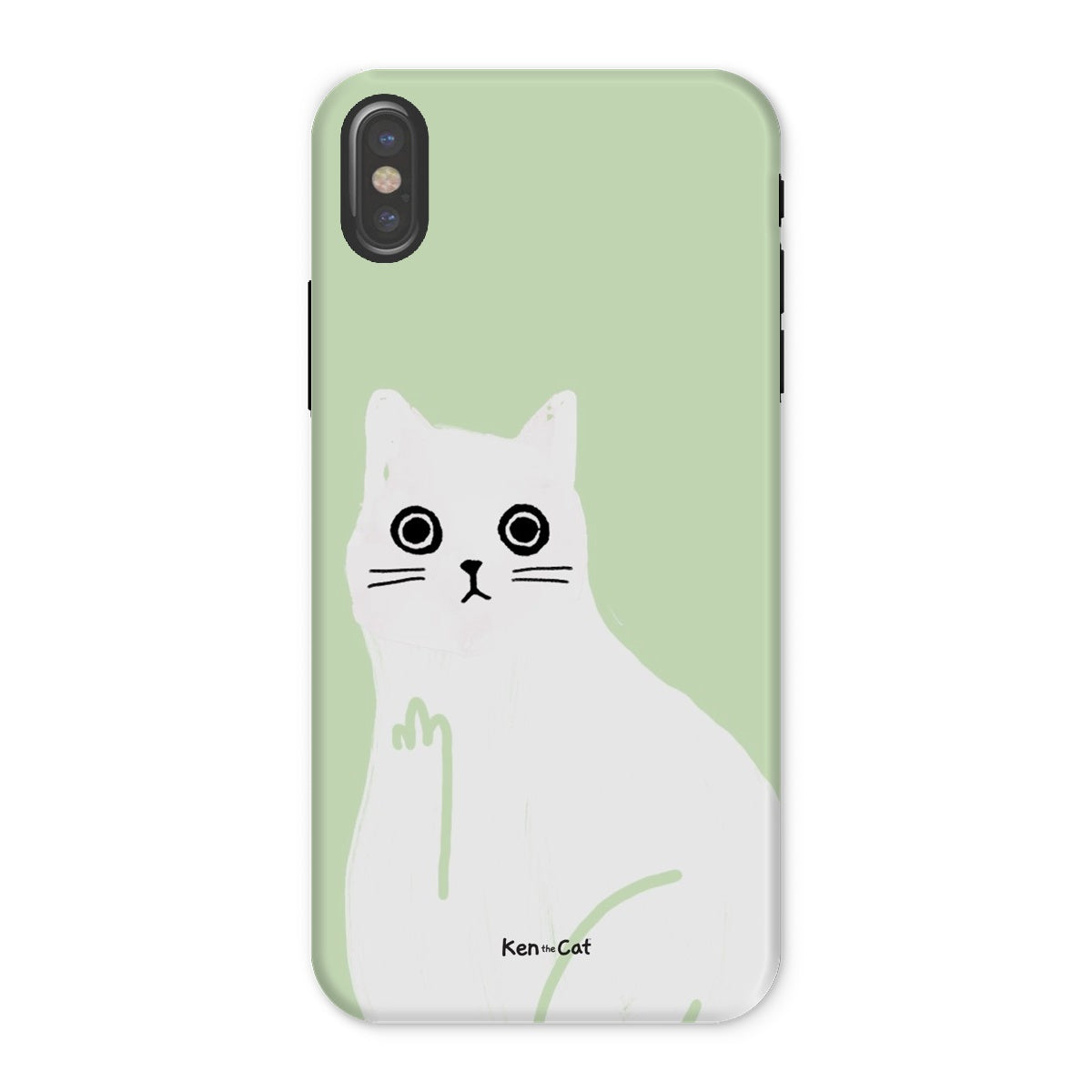 Middle Finger - Green Phone Case