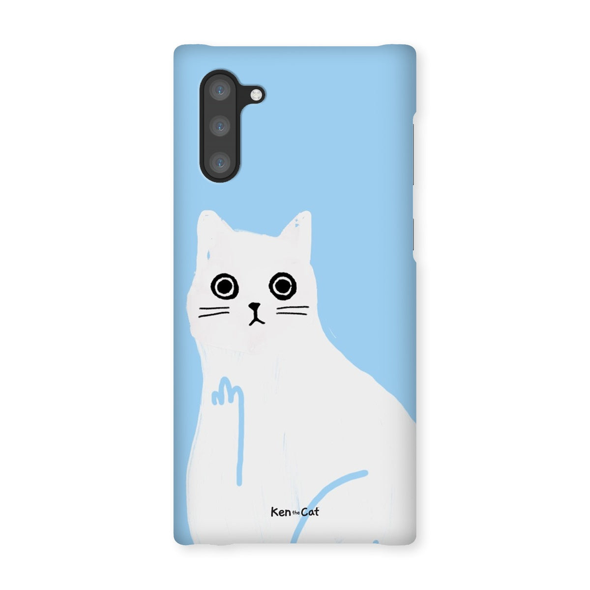 Middle Finger - Blue Phone Case