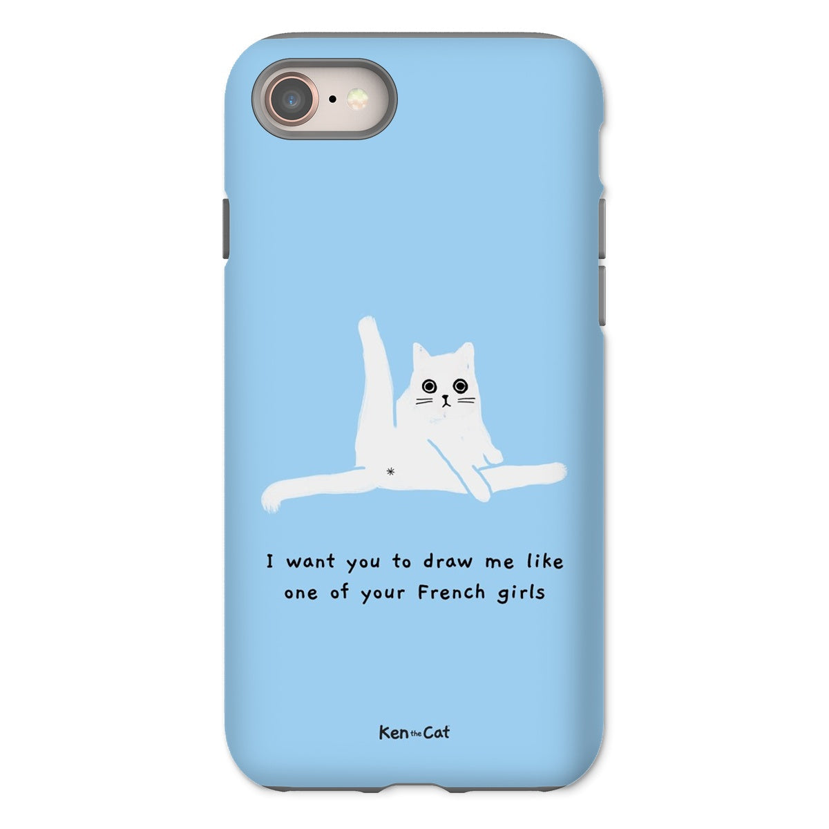 Draw Me Like Your French Girls - Blue Phone Case