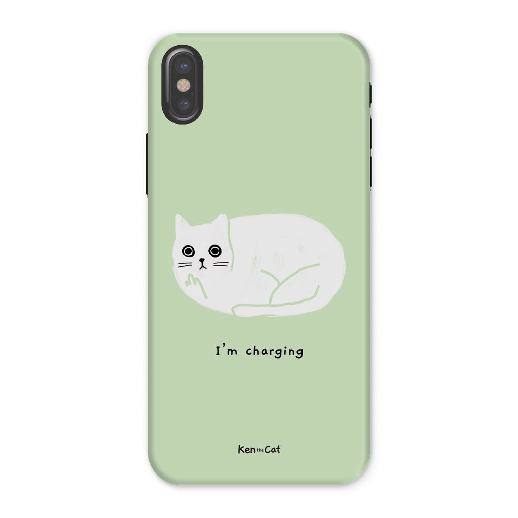 Middle Finger - Blue Phone Case
