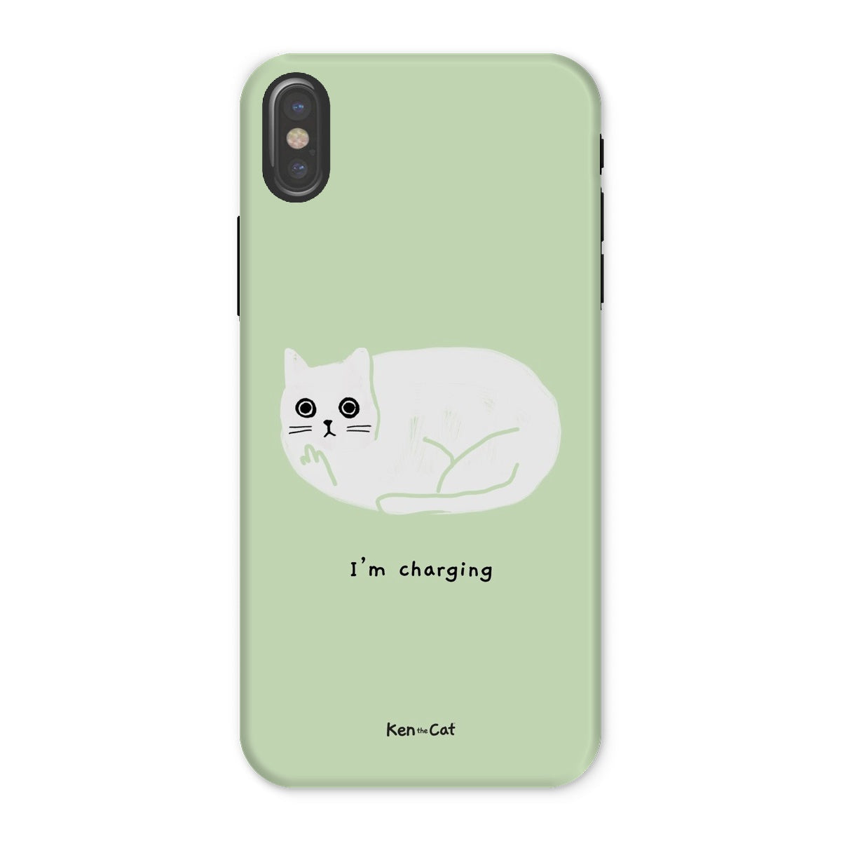 Middle Finger - Blue Phone Case