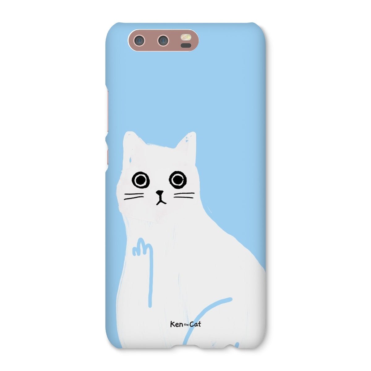 Middle Finger - Blue Phone Case