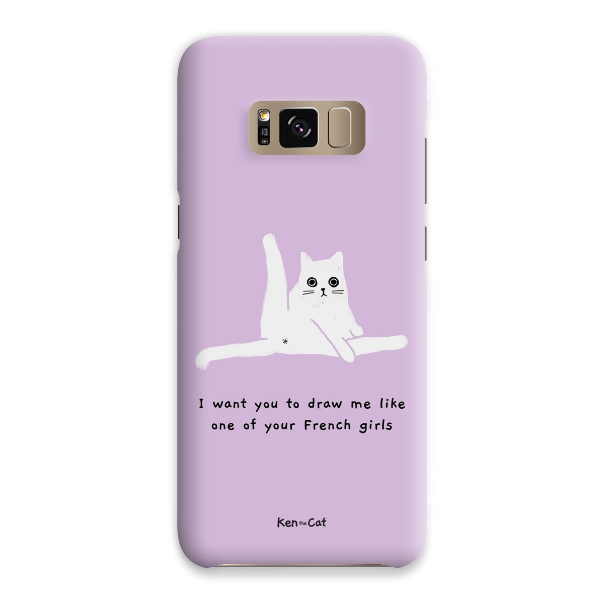 Draw Me Like Your French Girls - Purple Phone Case