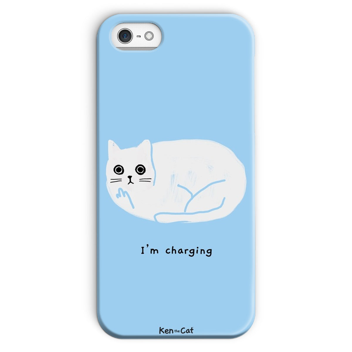 I'm Charging - Blue Phone Case