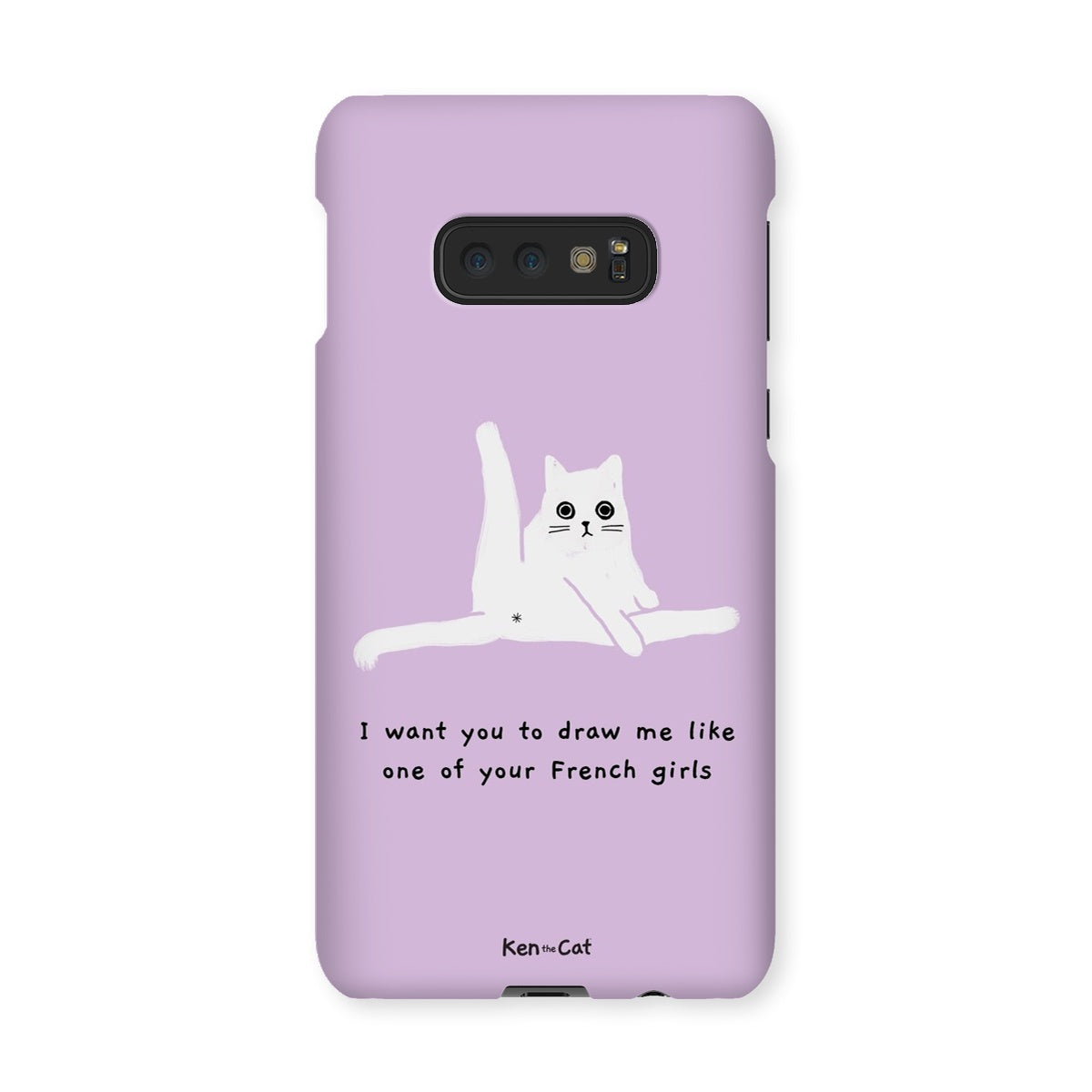 Draw Me Like Your French Girls - Purple Phone Case