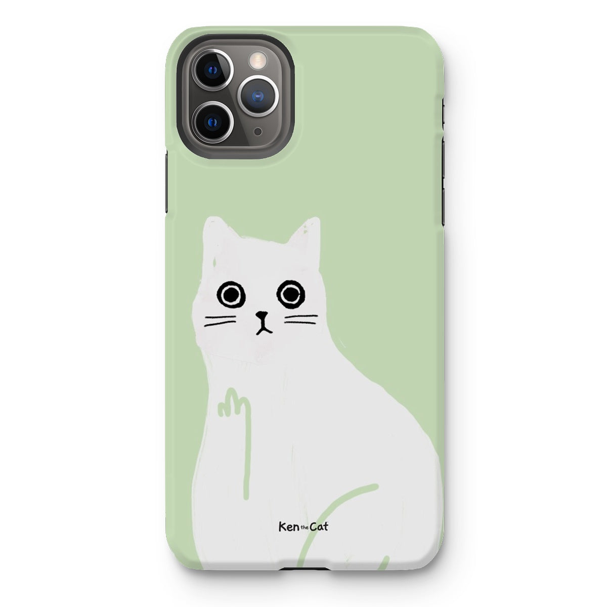 Middle Finger - Green Phone Case