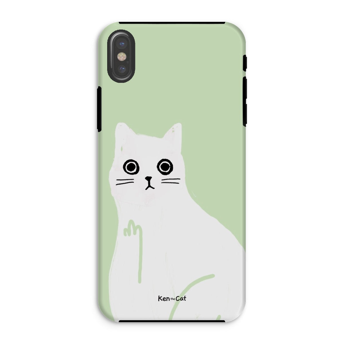 Middle Finger - Green Phone Case