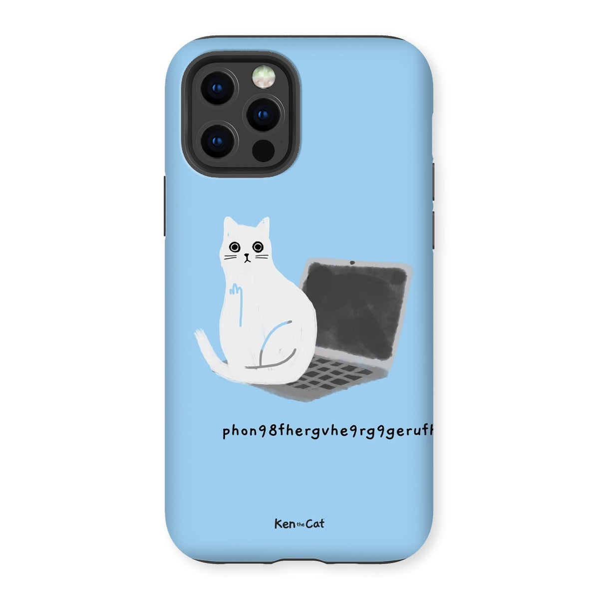 Laptop - Blue Phone Case