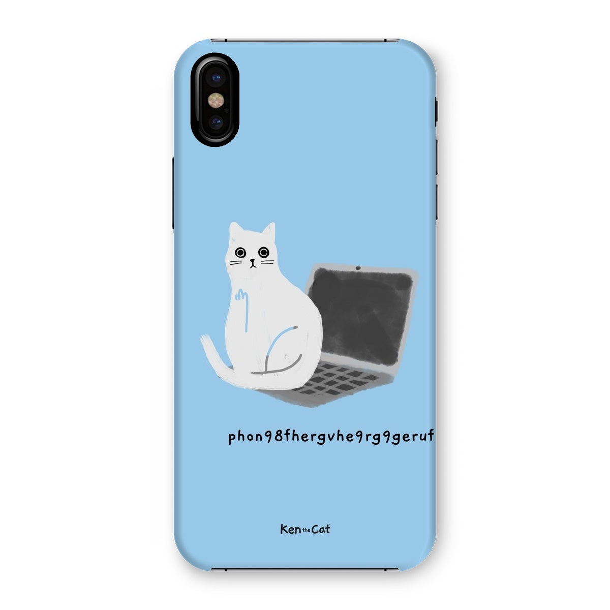 Laptop - Blue Phone Case