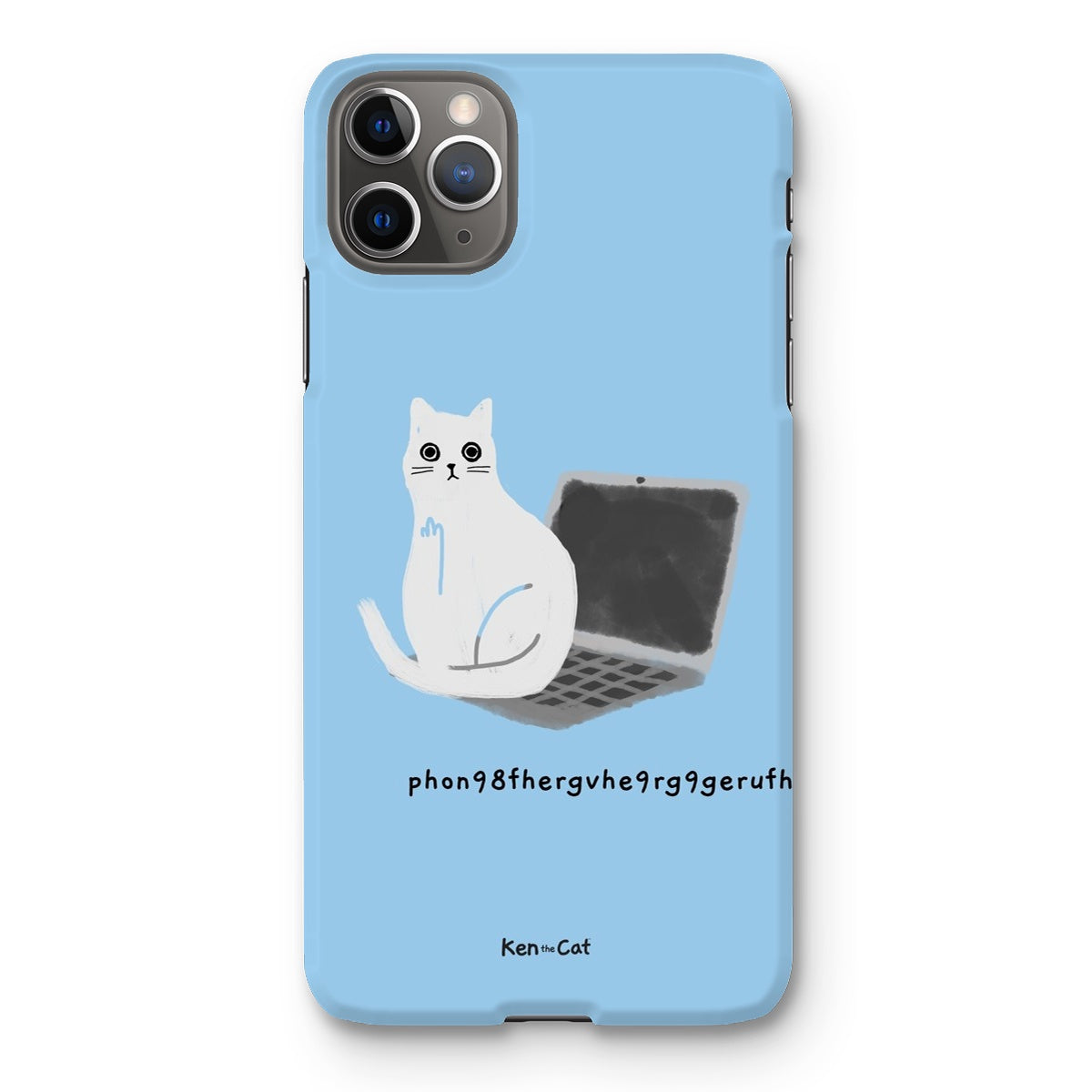 Laptop - Blue Phone Case