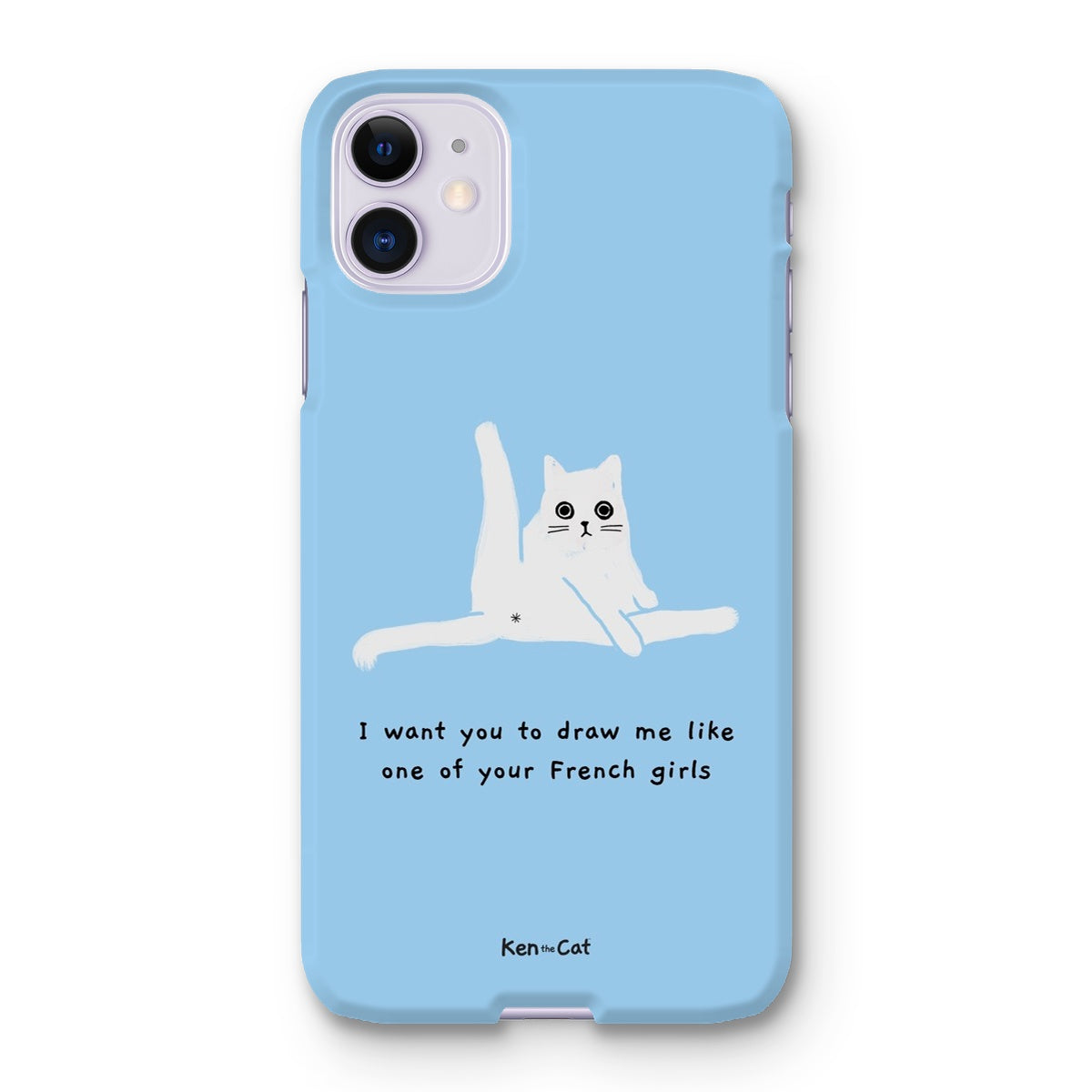 Draw Me Like Your French Girls - Blue Phone Case