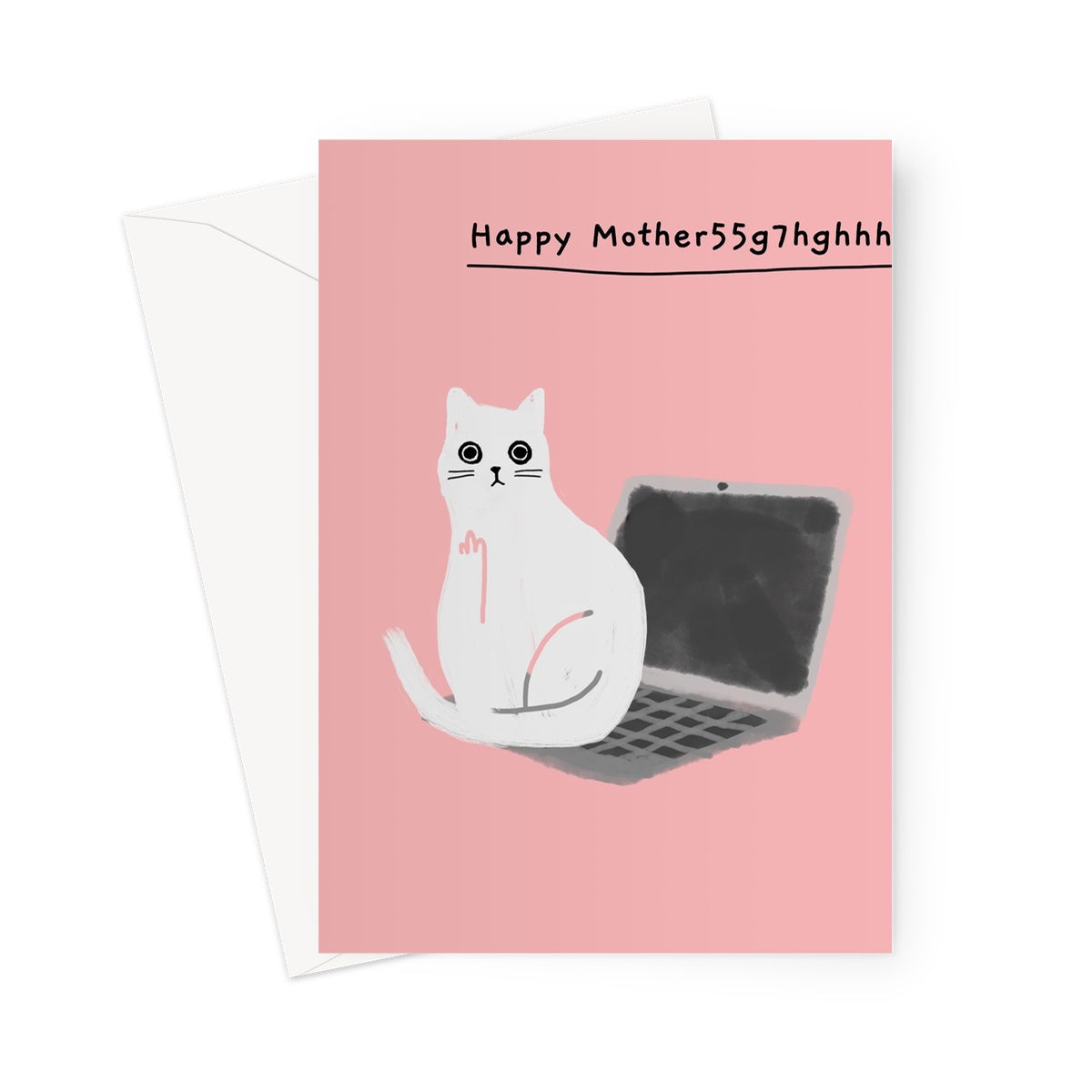 Laptop Typo - Happy Mother's Day Card