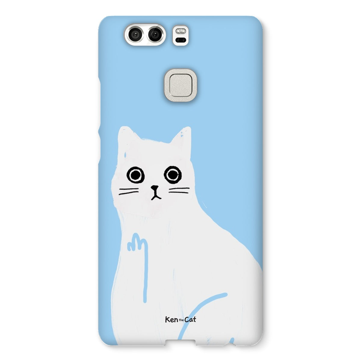Middle Finger - Blue Phone Case