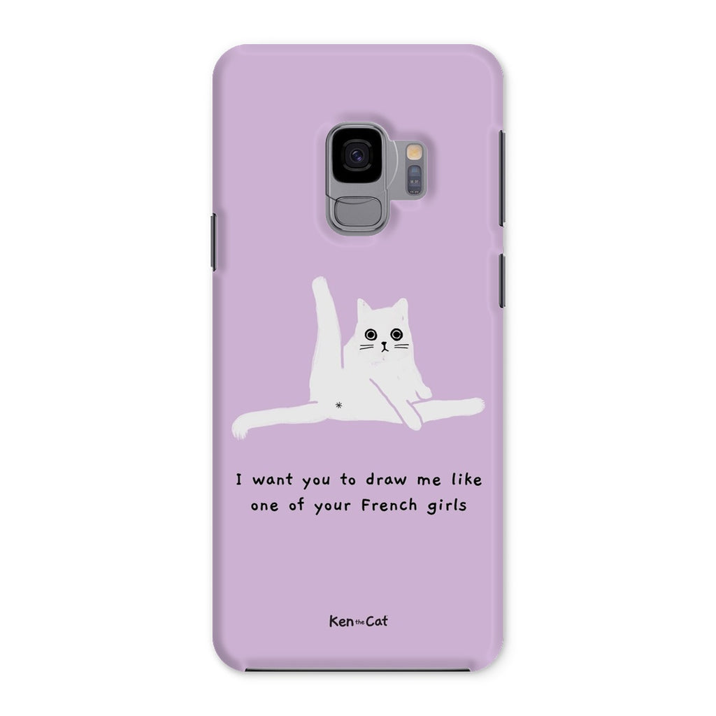 Draw Me Like Your French Girls - Purple Phone Case