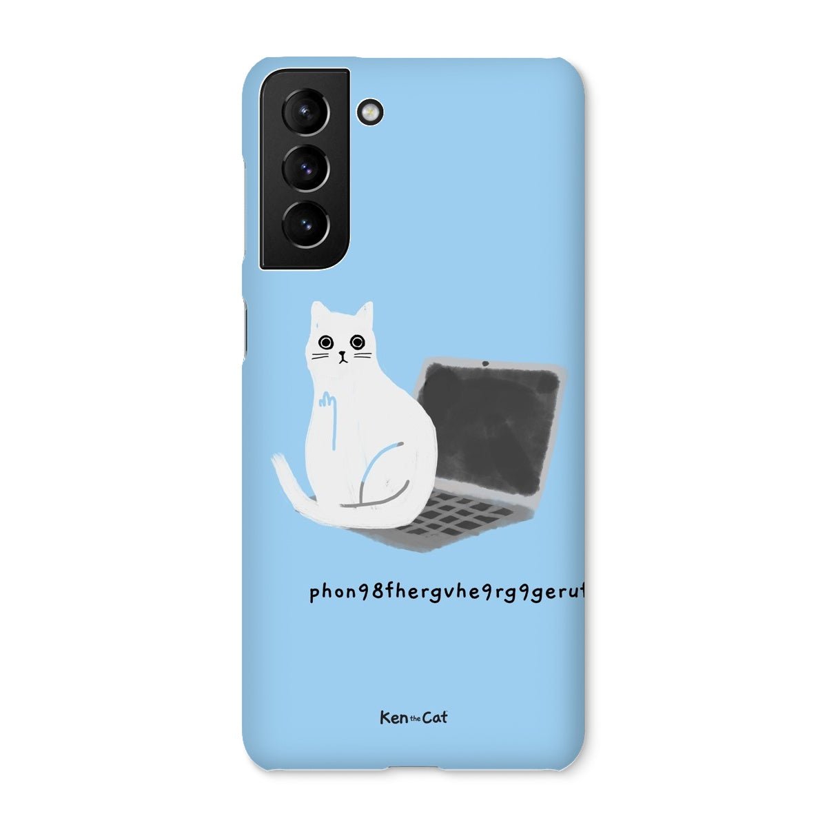 Laptop - Blue Phone Case