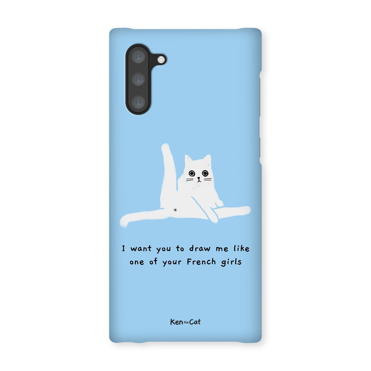 Draw Me Like Your French Girls - Blue Phone Case