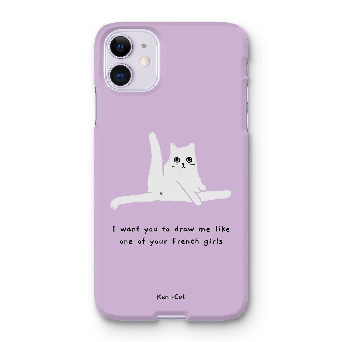 Draw Me Like Your French Girls - Purple Phone Case