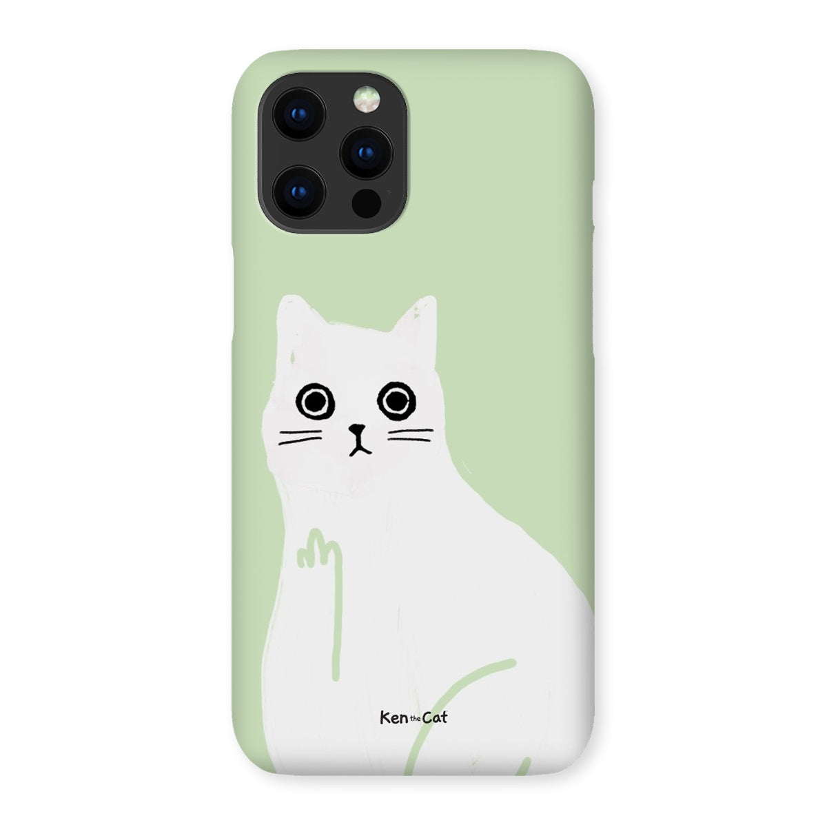Middle Finger - Green Phone Case