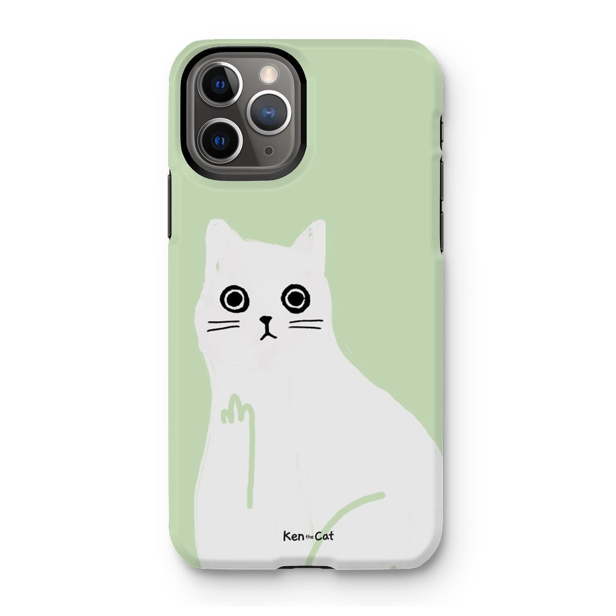 Middle Finger - Green Phone Case