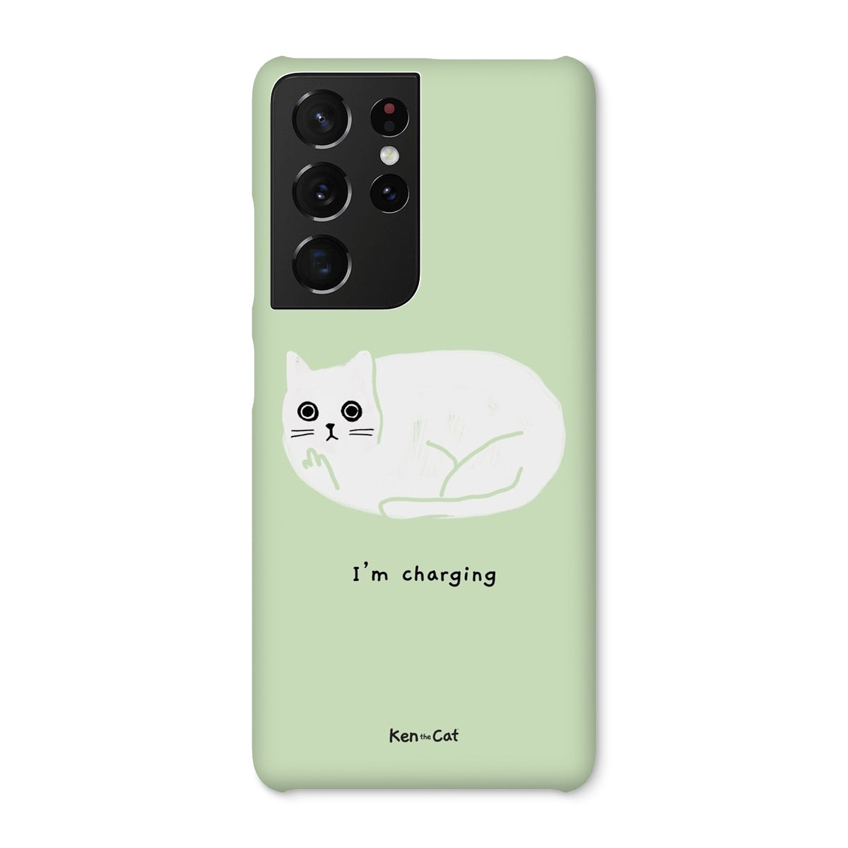 I'm Charging - Green Phone Case
