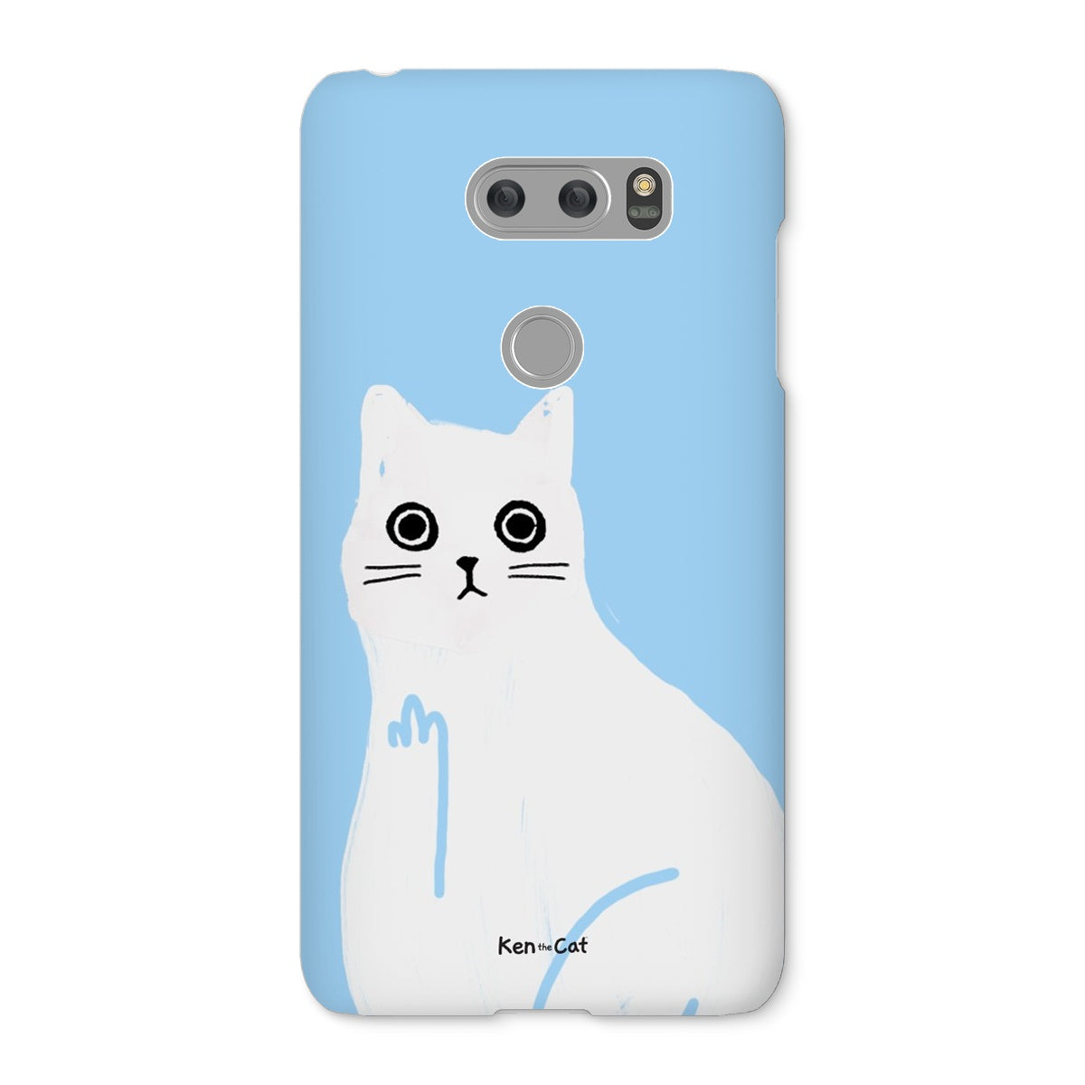 Middle Finger - Blue Phone Case