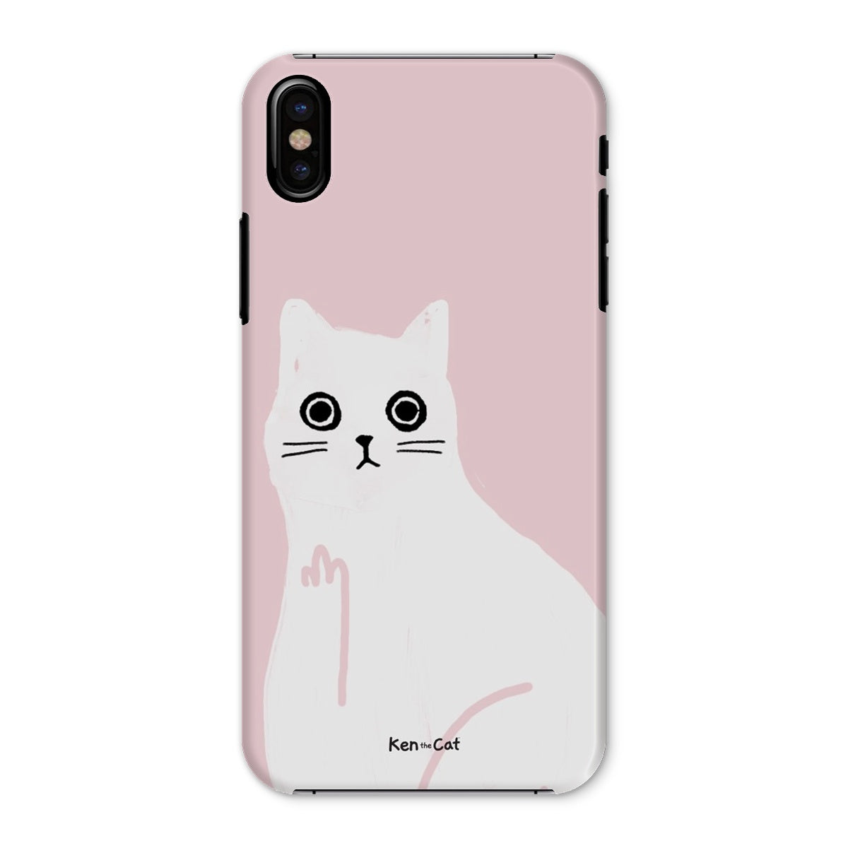 Middle Finger - Pink Phone Case