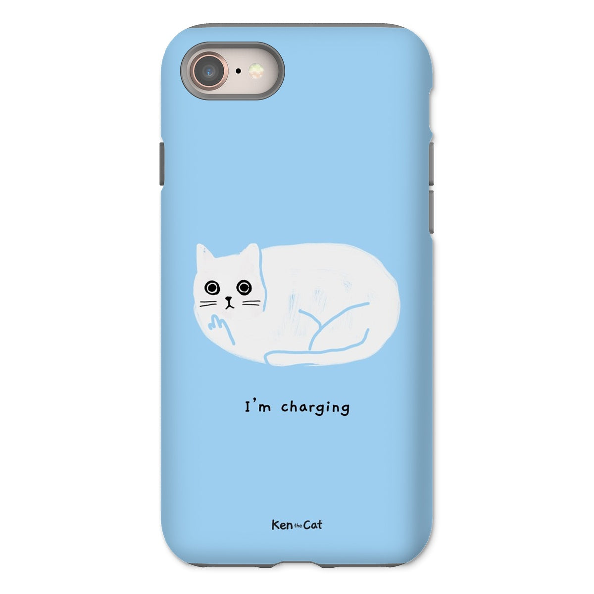 I'm Charging - Blue Phone Case