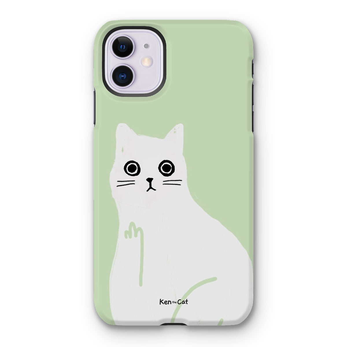 Middle Finger - Green Phone Case