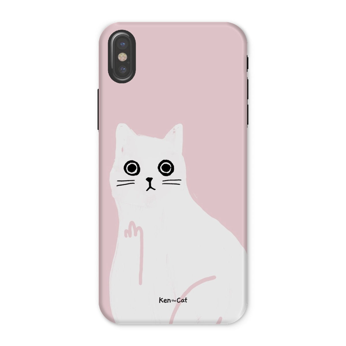 Middle Finger - Pink Phone Case
