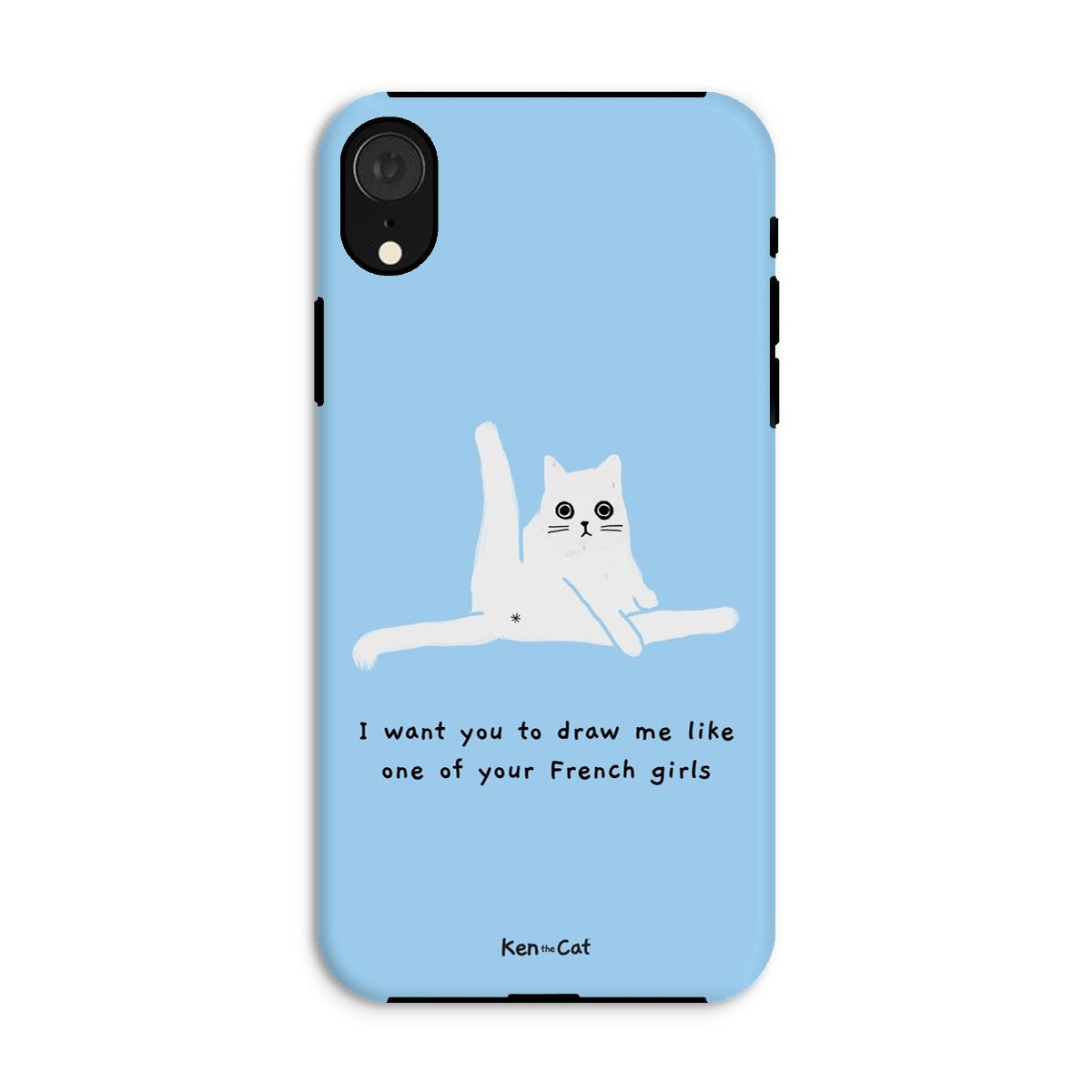 Draw Me Like Your French Girls - Blue Phone Case