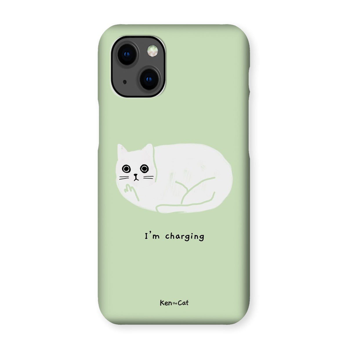 I'm Charging - Green Phone Case
