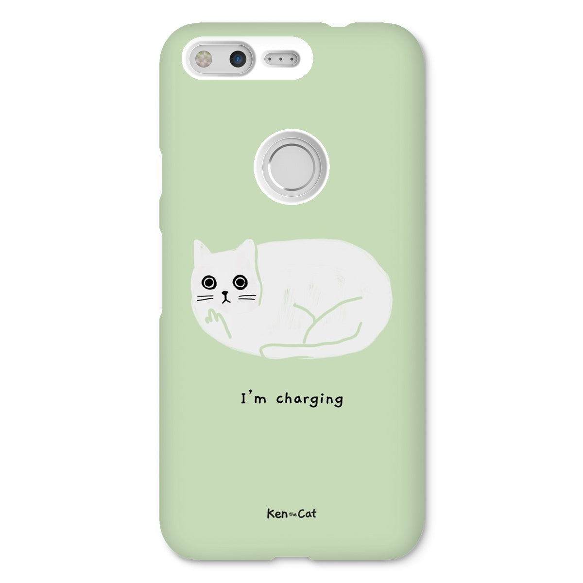 I'm Charging - Green Phone Case