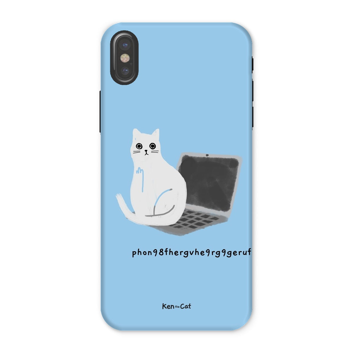 Laptop - Blue Phone Case
