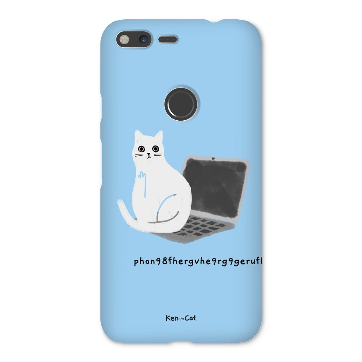 Laptop - Blue Phone Case
