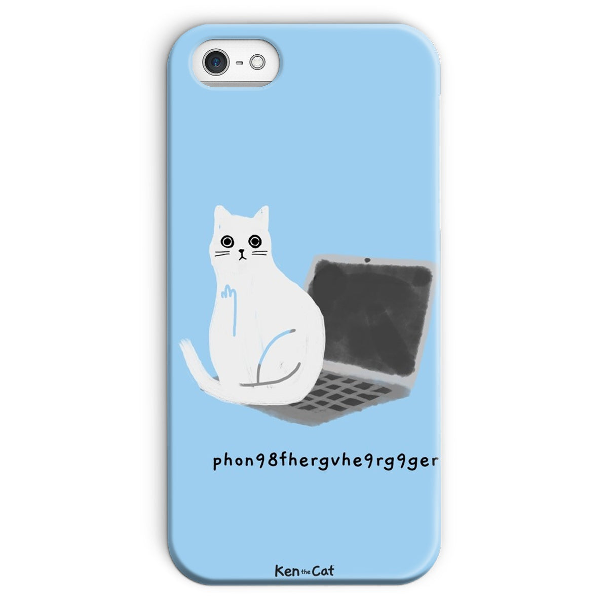 Laptop - Blue Phone Case